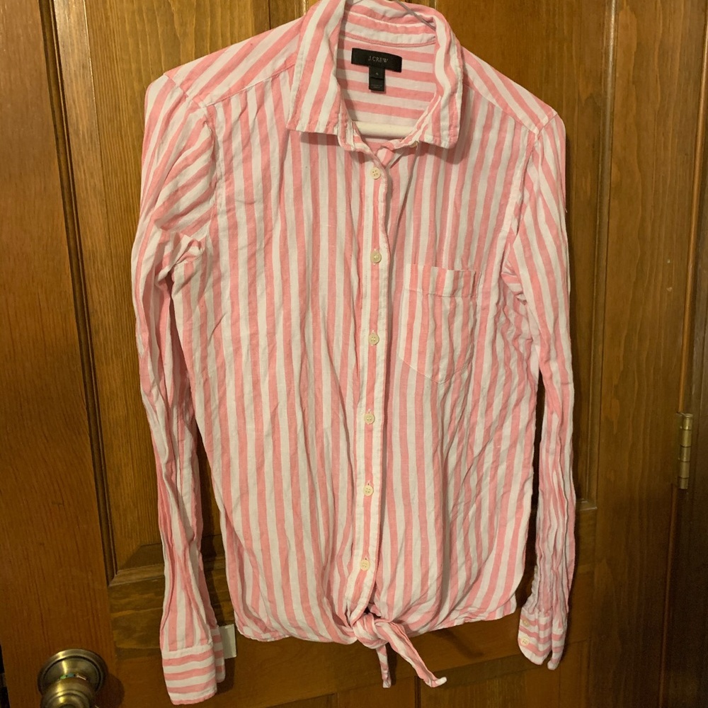 J. Crew Button Down Tie Shirt
